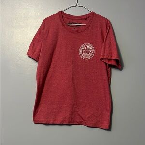 Belize Graphic Red T-Shirt